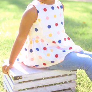 Adorable Polka Dot Peplum